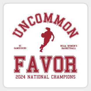 Dawn Staley, Uncommon Favor, 2024 National Champions Sticker